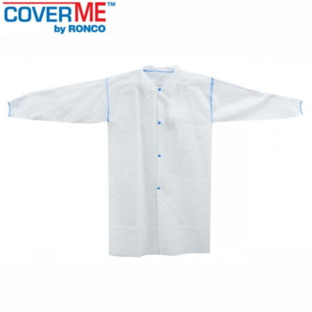 Polypropylene Labcoat With Collar Front Snaps No Pockets.jpeg Polypropylene Labcoat With Collar Front Snaps No Pockets.jpeg